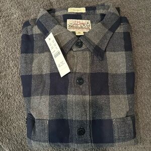 J Crew mid weight flannel shirt
